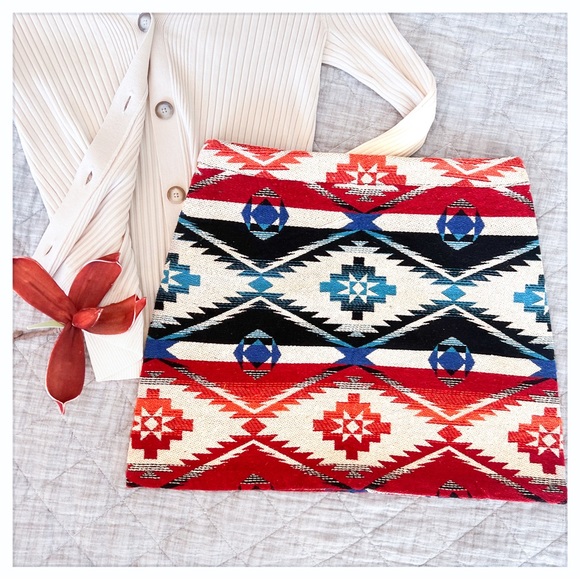 Topshop Dresses & Skirts - Top Shop Aztec Tapestry Mini Skirt